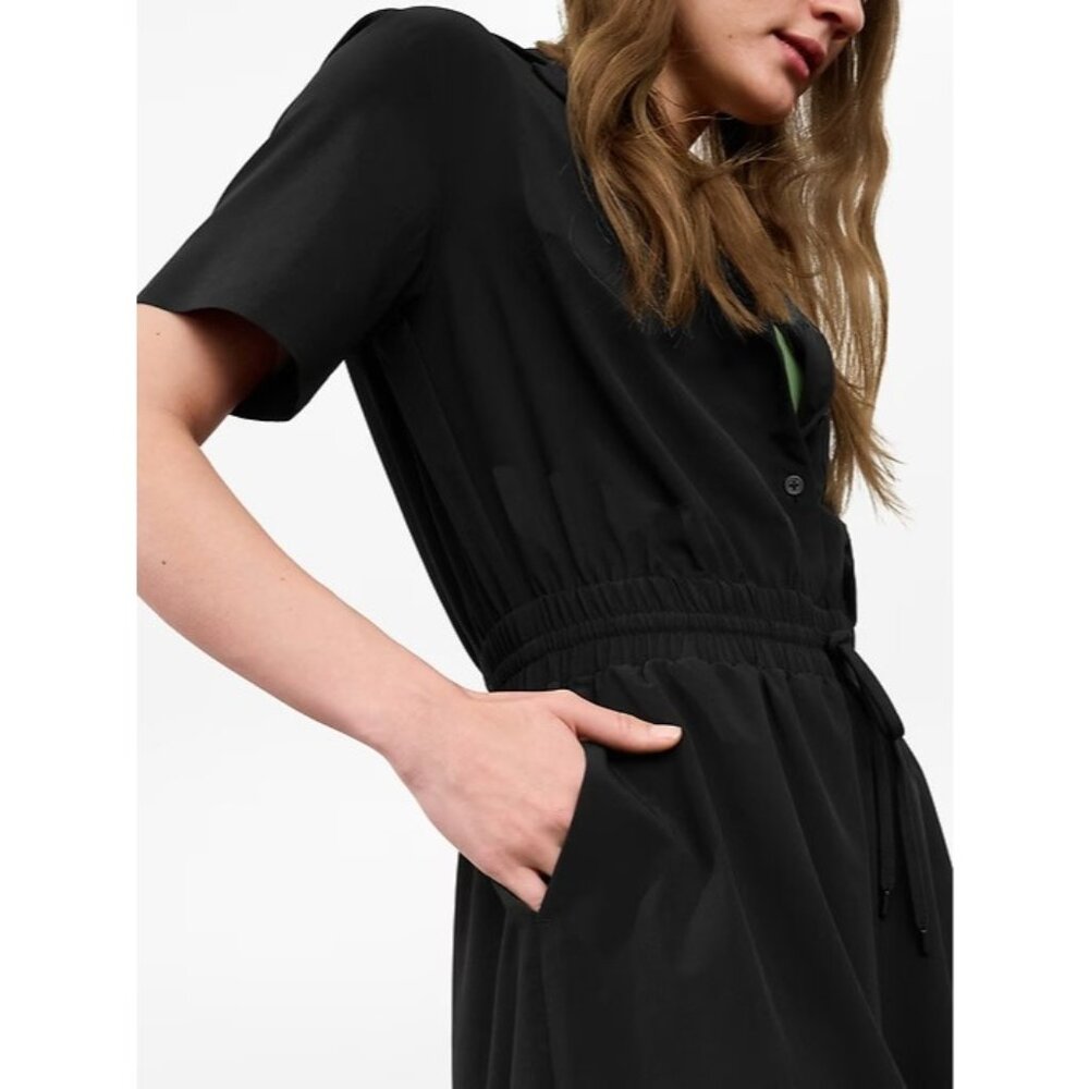 New Athleta M Avenue Romper Black Medium